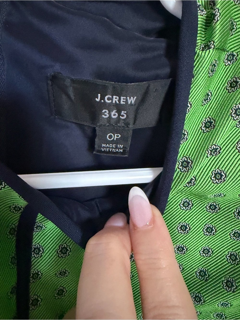 J.Crew 365 Collection patterned sheath dress with black trim 0P - Picture 2 of 4